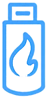 icon in blue color of an amazon fire tv