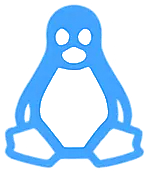 linux os blue strip icon