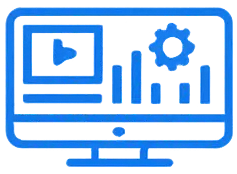 an icon of an iptv dashboard